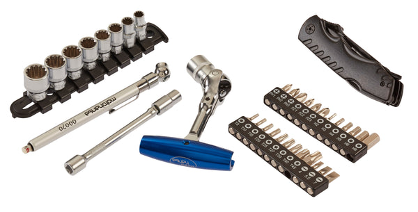 Motorcycle Tool Kit: Compact For BMW, KTM, Yamaha and enduro. Each Tool Laid Out